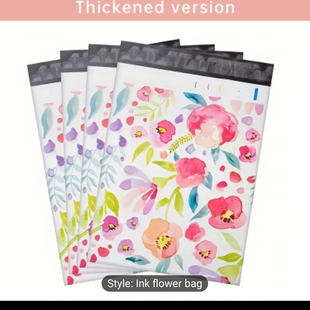 10 Count Floral Poly Mailers